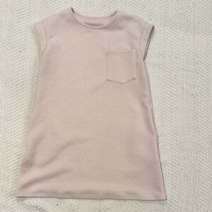SHEIN Pink Textured Sleeveless Dress